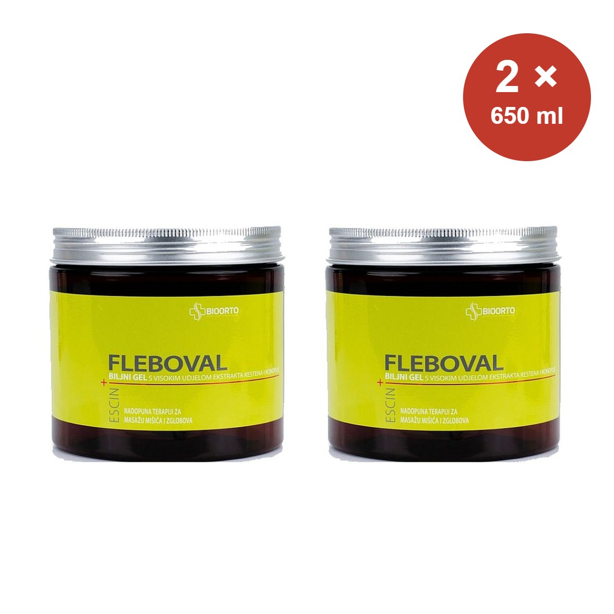 Fleboval gel 2 × 650 ml – dva pakiranja